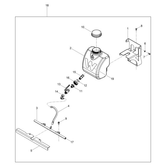 Water System for Wacker VP2050Aw