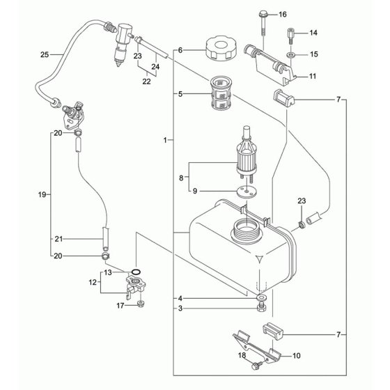 Fuel Tank Assembly for VP2050Y