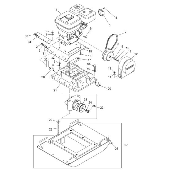 Baseplate Assembly for VPG170A