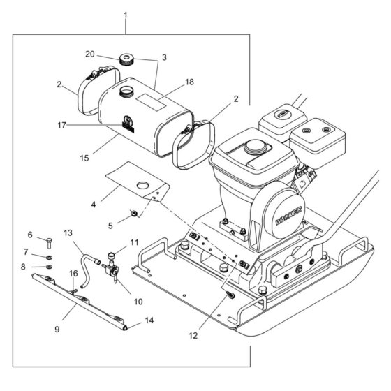 Water System for Wacker VPG170A