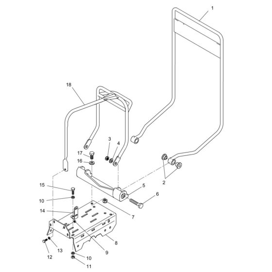 Guide Handle for Wacker VPX1740