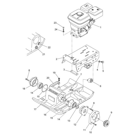 Baseplate Assembly for VPX1750