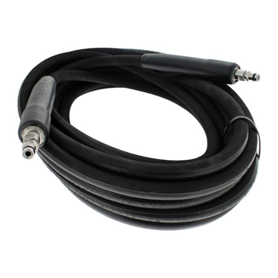 10m 1w 1/4 Black V-Tuf Hose - K5 'KARCHER Style' Ends & Cuffs - V-TUF Pressure Washer Parts - VTK11410K5K5YK