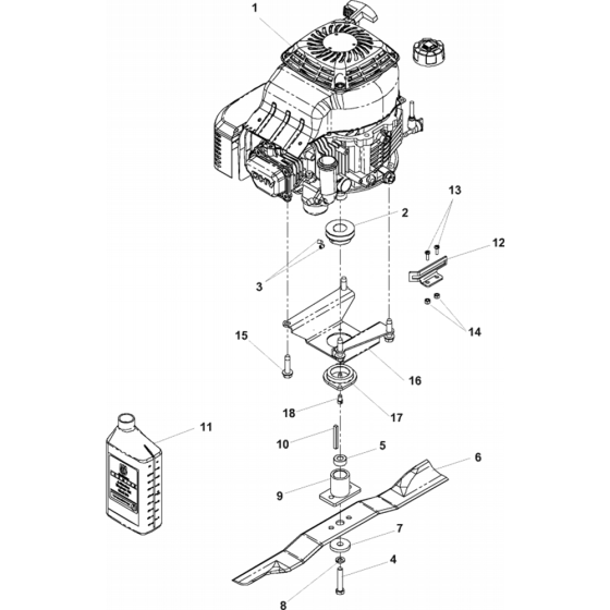 Engine Assembly for Husqvarna