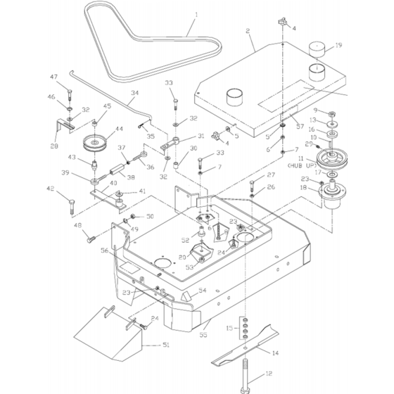 Mower Deck for Husqvarna W3213A