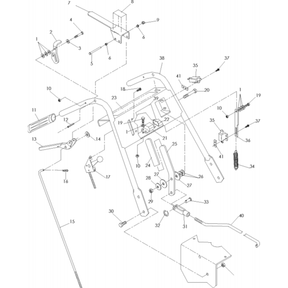 Handle and Controls for W3613P