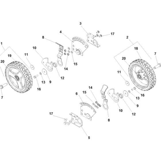 Front Wheels Assembly