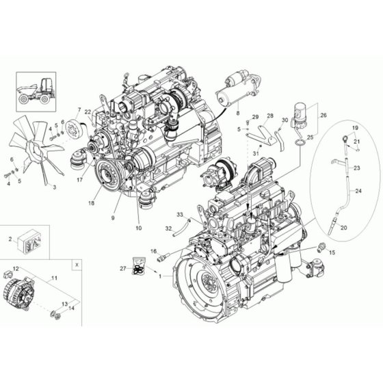 Engine Assembly for Wacker 10001