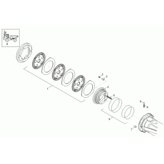 Brake Assembly for Wacker