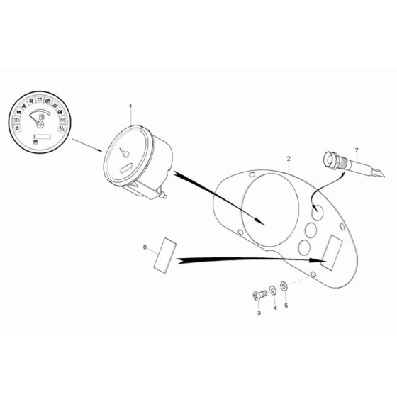 Instrument Panel for Wacker Dumper