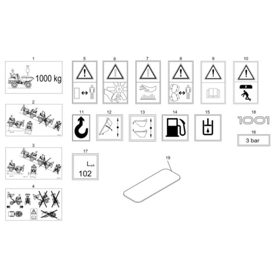 Decals for Neuson 1001 Dumper