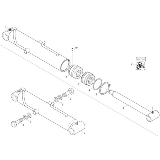 Tilt Ram Assembly