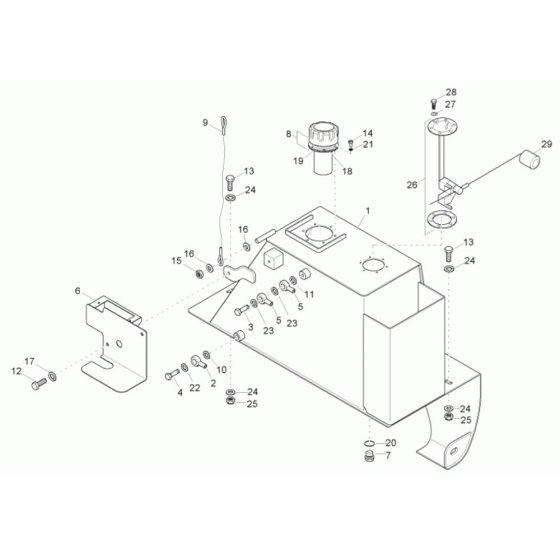 Fuel Tank Assembly Neuson 1501