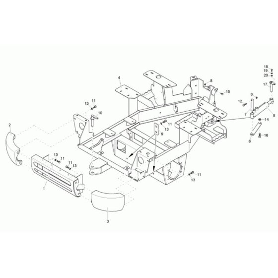 Rear Frame Assembly Neuson 1501