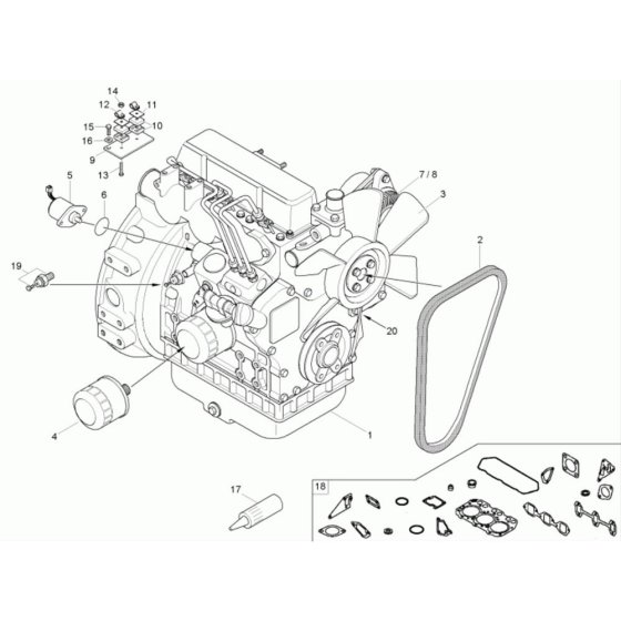 Engine Assembly for Neuson 1501