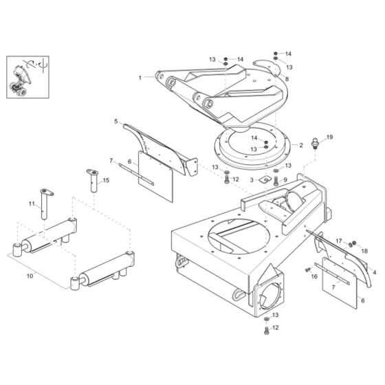 Front Frame Assembly - Wacker 1501