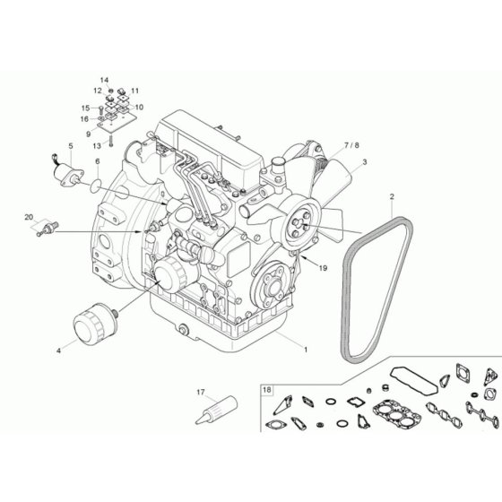 Engine Assembly for Neuson 1601