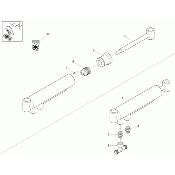Boom Offset Cylinder Assembly