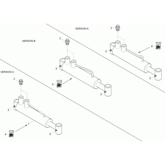 Steering Cylinder for Neuson 1601