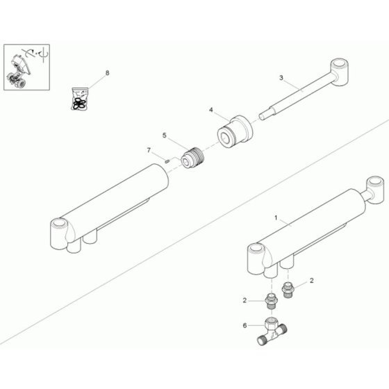 Boom Offset Cylinder Assembly