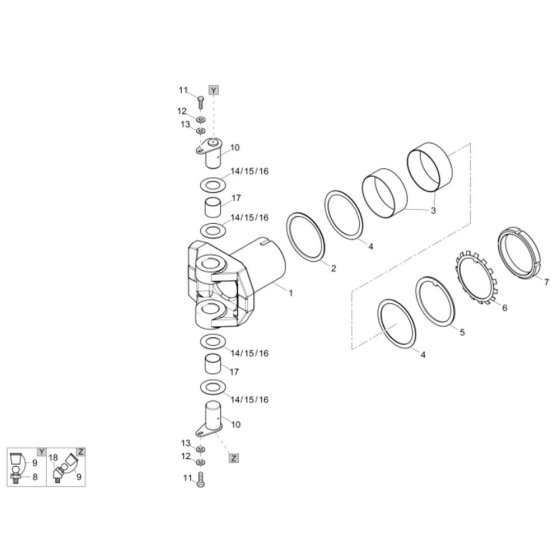 Joint Assembly for Neuson 2001