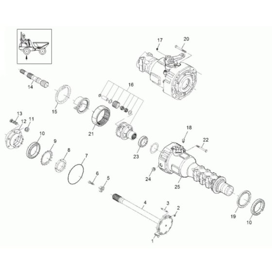 Differential Axle for Neuson 3001