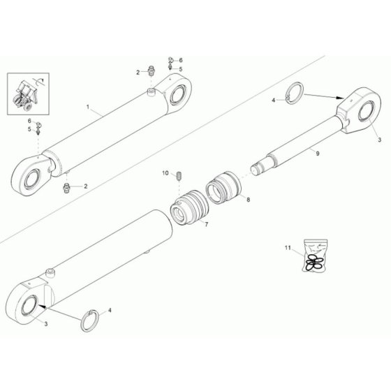 Tilt Ram Assembly