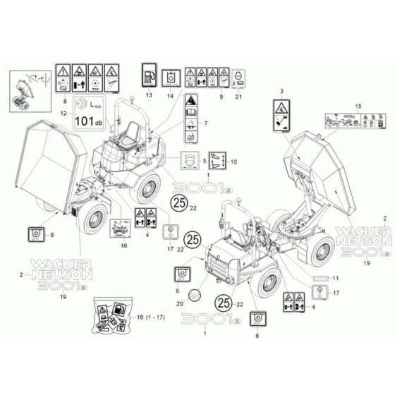 Decals for Wacker Dumper