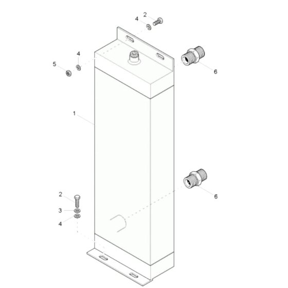 Oil Cooler Assembly for Wacker