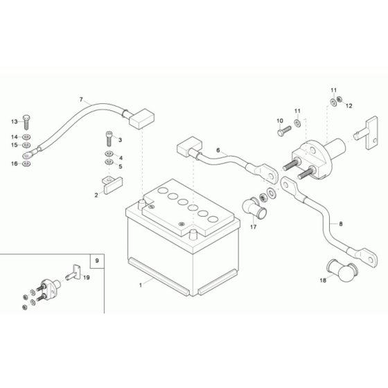 Battery Assembly for Wacker 38Z3