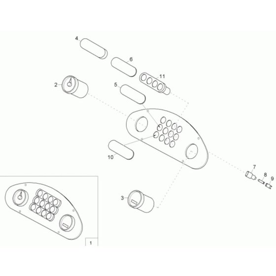 Instrument Panel for Wacker 4001