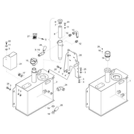 Hydraulic Tank Assembly
