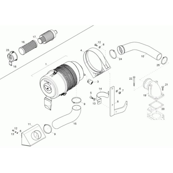 Air Cleaner for Neuson 6001
