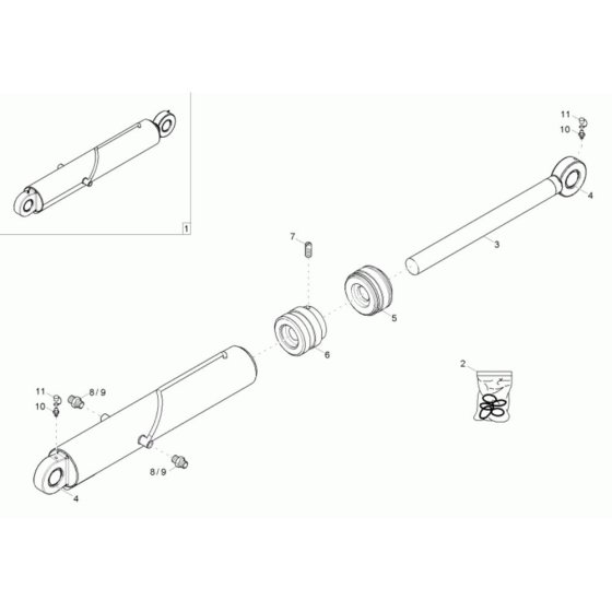 Bucket Tilt Cylinder Assembly