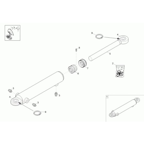 Boom Offset Cylinder Assembly
