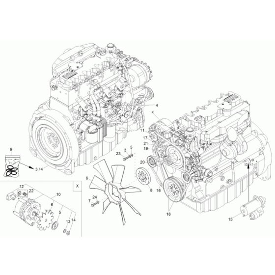 Engine Assembly for Wacker 6001