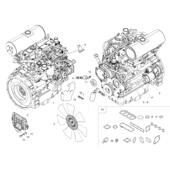 Engine Assembly for Wacker 75Z3