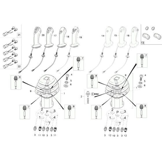 Joystick Assembly for Wacker 75Z3