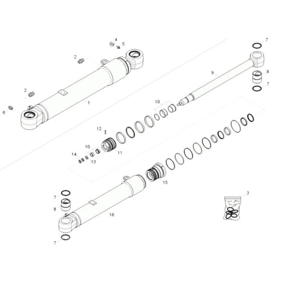 Boom Offset Cylinder Assembly