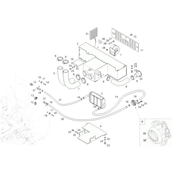 Heating Assembly for Wacker 75Z3