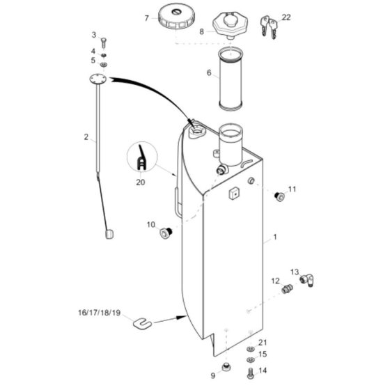 Fuel Tank Assembly for Wacker 75Z3