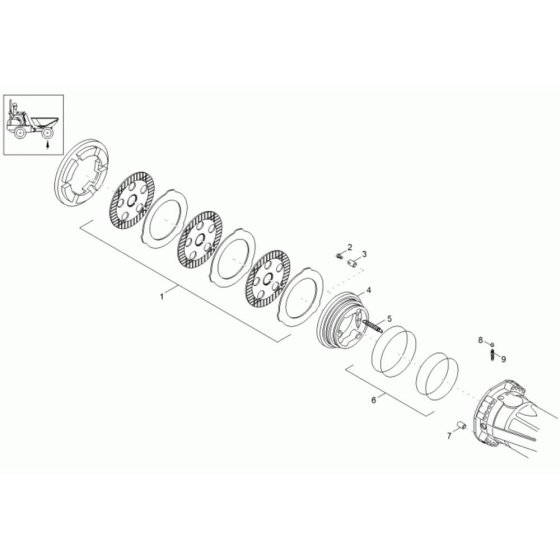 Brake Assembly for Neuson 9001