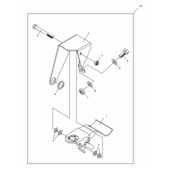 Brake Assembly for Wacker BFS 100