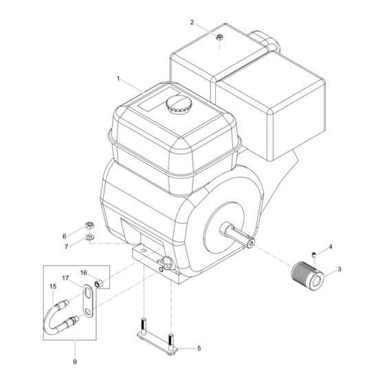 Engine Assembly for Wacker BFS 1345