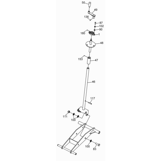 Crank Assembly for Wacker BFS 20