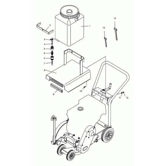 Water Tank Assembly for BFS 80