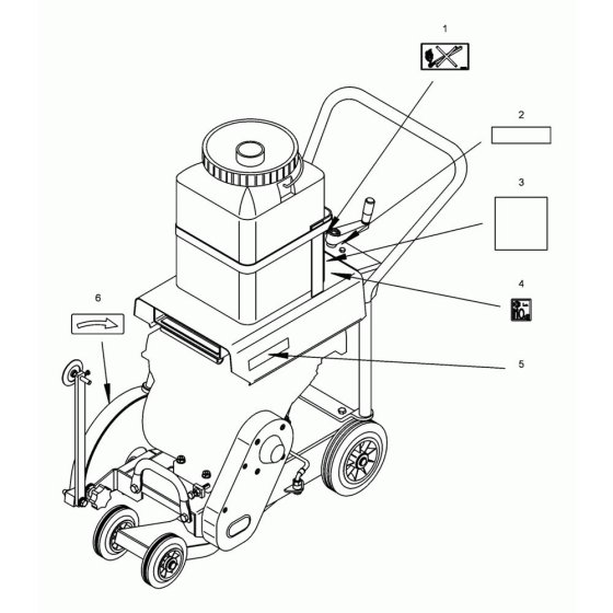Wacker BFS 80 Floor Saw Decals