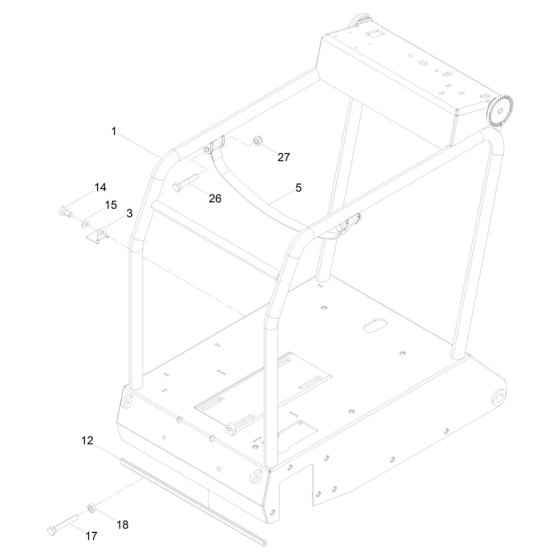 Frame Assembly for Wacker BFS 914
