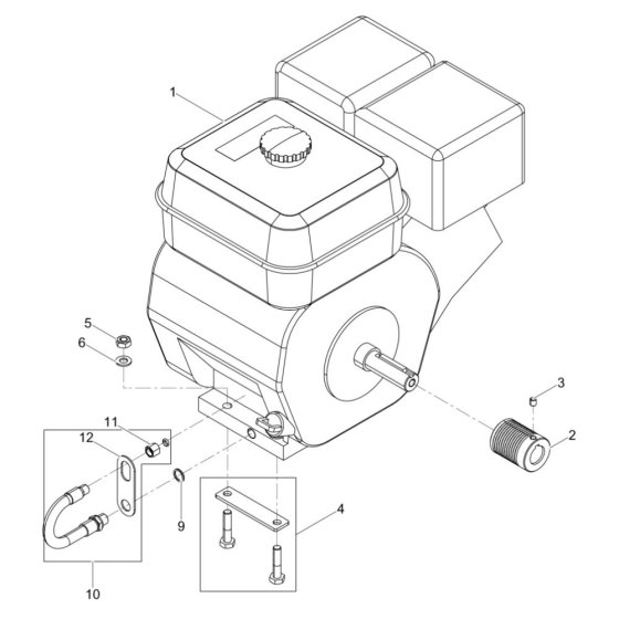 Engine Assembly for Wacker BFS 935