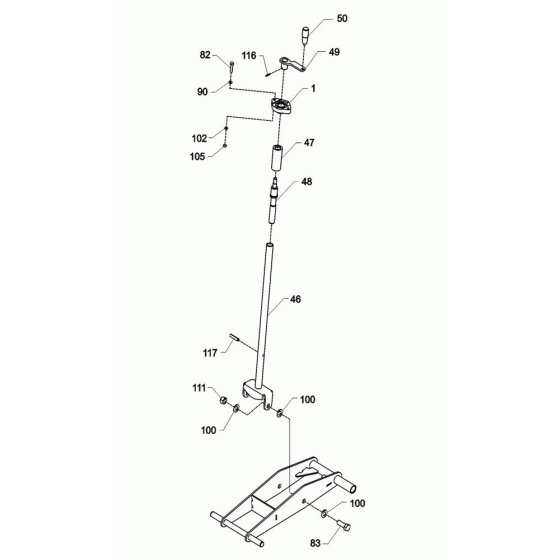 Crank Assembly for Wacker BFSX 130
